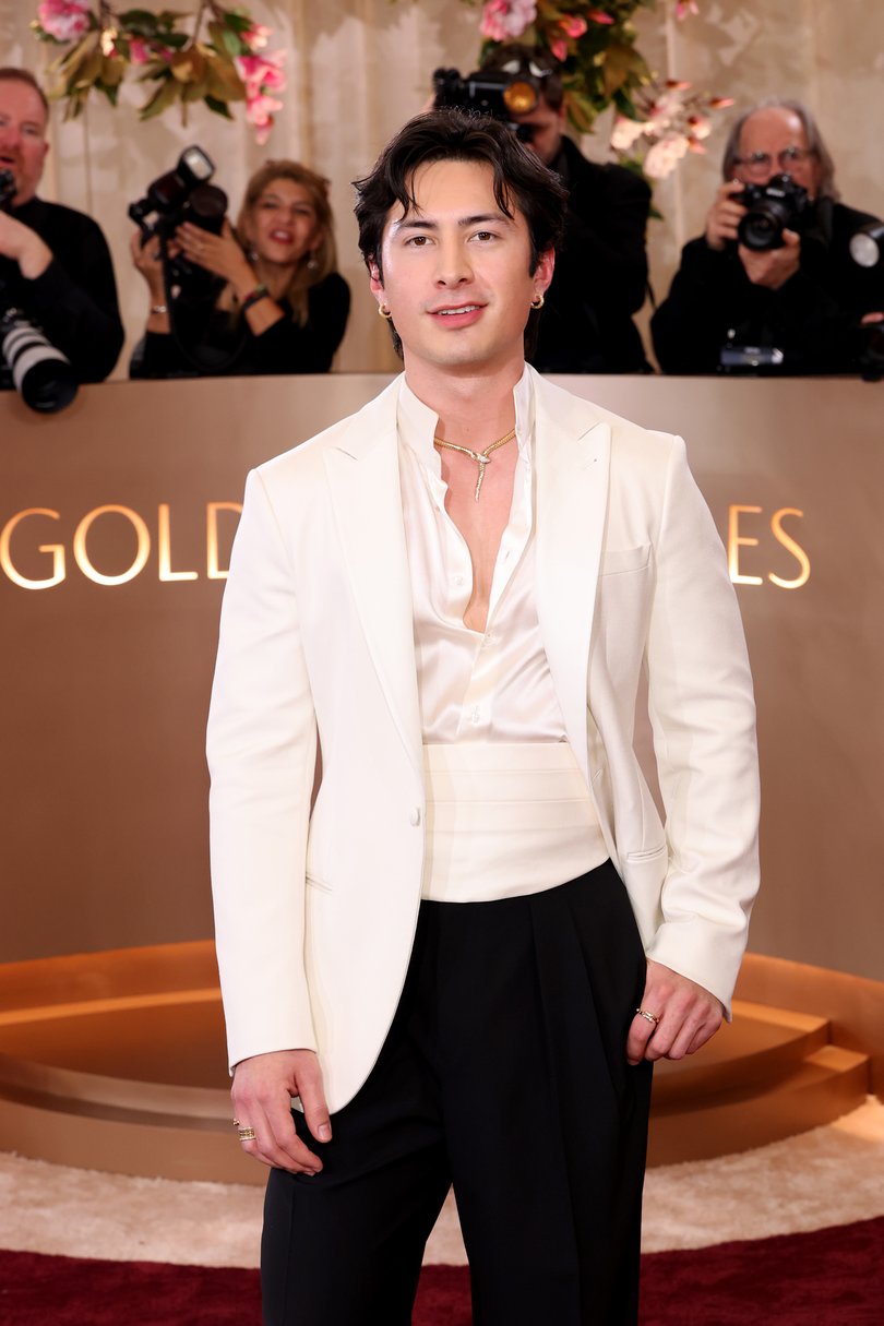 Hudson Williams attends the 83rd Annual Golden Globe Awards at The Beverly Hilton.