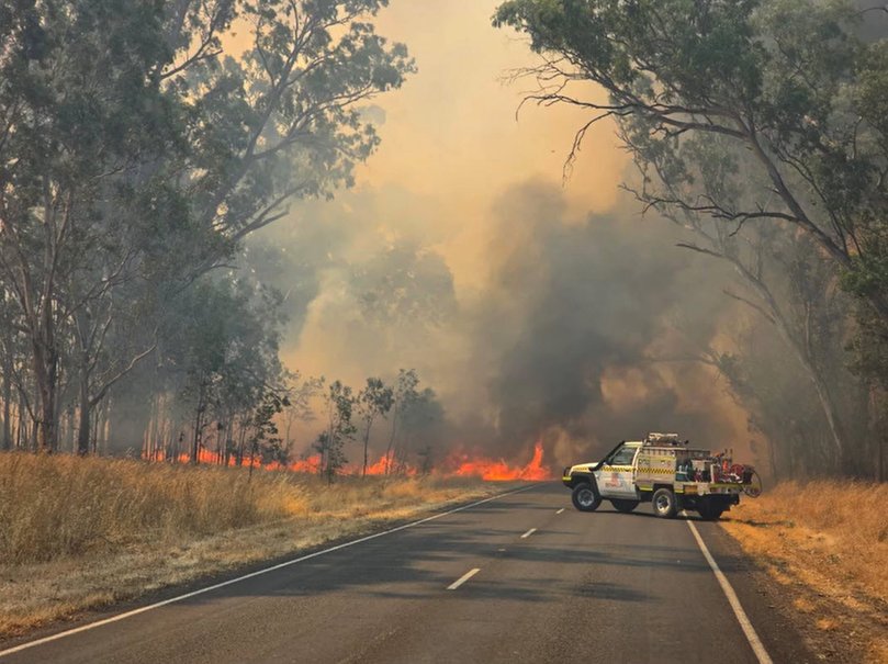 Images from the Longwood fire, Victoria Australia 10 January 2026. Picture: Wandong Fire Brigade CFA