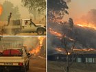 Residents in north-east Victoria have been warned to ‘take shelter now’ as an out-of-control bushfire rages near the New South Wales border.