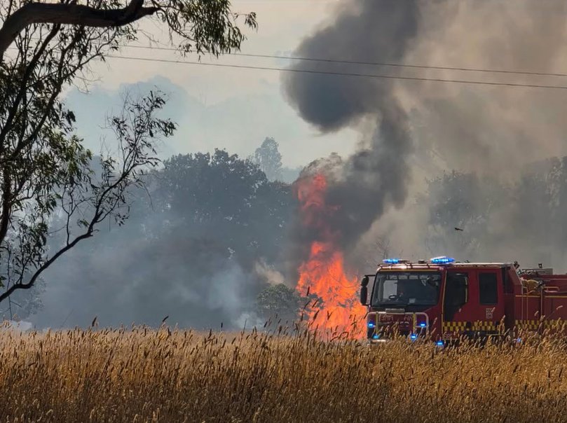 Images from the Longwood fire, Victoria Australia 10 January 2026. Picture: Wandong Fire Brigade CFA