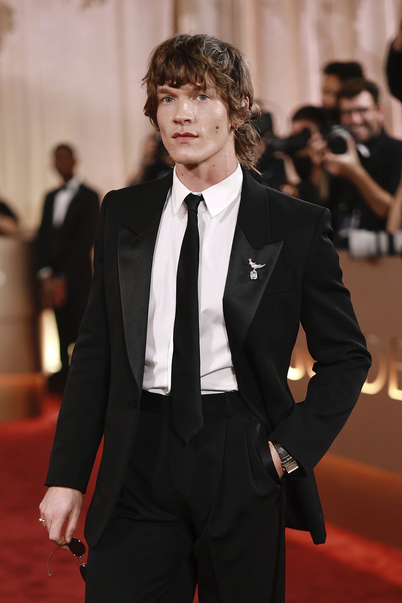 Connor Storrie on the red carpet. 