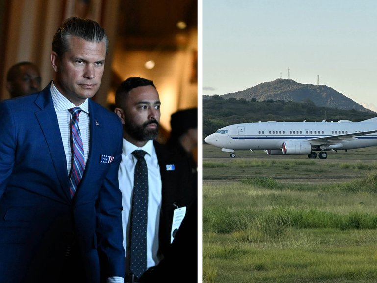 A secret plane was painted to look like a civilian plane before it attacked a narco-terrorist boat.