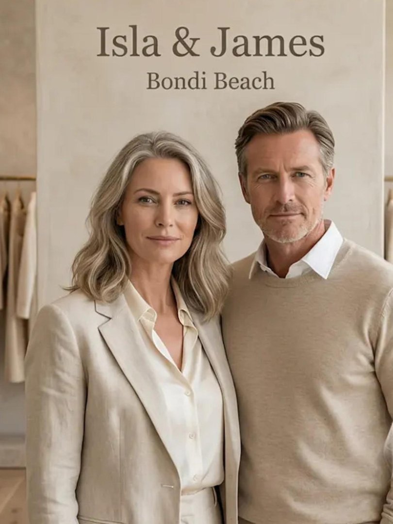 The website featured an AI generated photo of the ghost store’s “co-founders”.