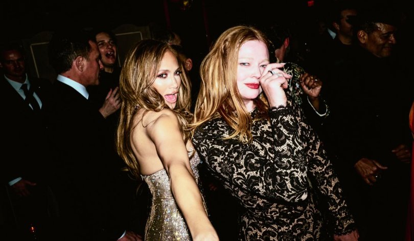 Jennifer Lopez and Sarah Snook attend Nikki Glaser’s afterparty.