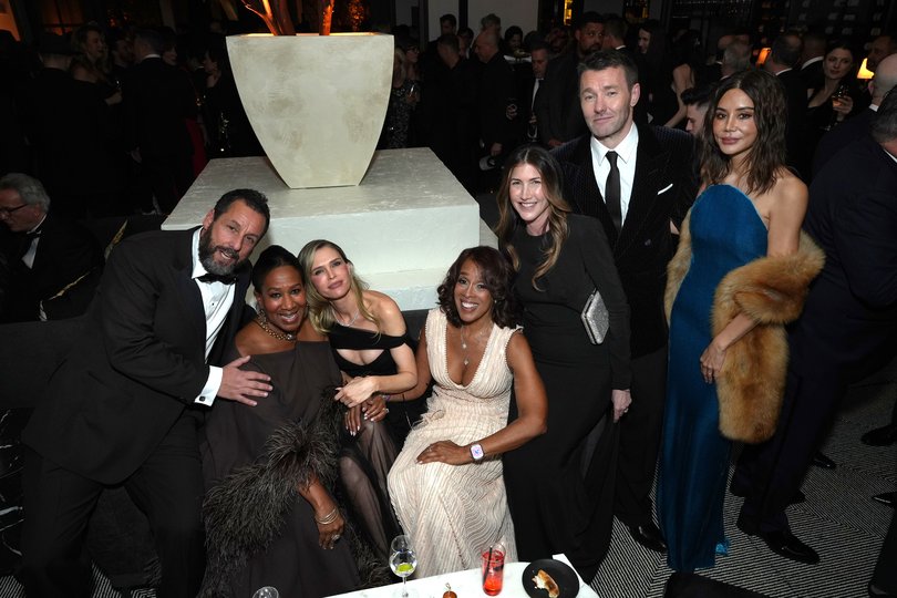 Adam Sandler, Nicole Avant, Sara Foster, Gayle King, Jackie Sandler, Joel Edgerton and Christine Centenera attend Netflix’s afterparty.