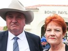 One Nation MP Barnaby Joyce and Senator Pauline Hanson.
