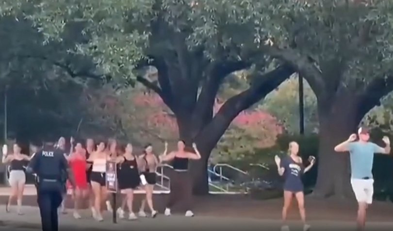 Teens flee university in the US after alleged gunman hoax.