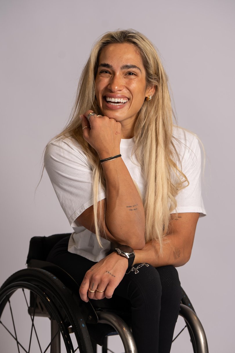 ###FOR USE IN THE NIGHTLY ON MAGAZINE ### Australian Paralympian wheelchair racer Madison de Rozario picture at the NSW Institute of Sport in Sydney. Picture: Adam Taylor Picture: Adam Taylor