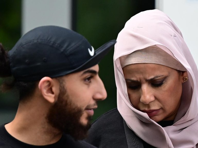 Maysoon Ibrahim Jubran is accused of assaulting an off-duty cop and leaving kids alone in a car. (Dean Lewins/AAP PHOTOS)