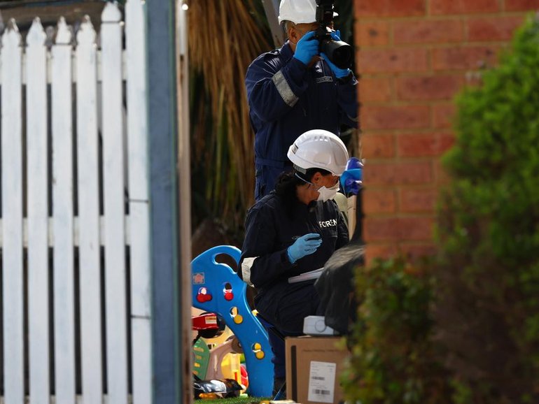 An arrest warrant has been issued for a woman charged over the deaths of two of her children. (Con Chronis/AAP PHOTOS)