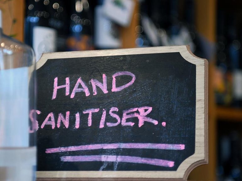 A hand sanitiser given to guests at a Gold Coast resort has been found to have a toxic ingredient. (James Ross/AAP PHOTOS)