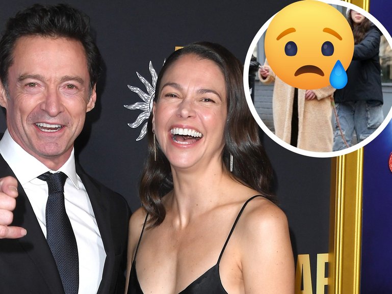 Deborra-lee Furness has been spotted looking dispirited after news that ex-husband Hugh Jackman had got engaged.