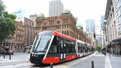 Sydneys light rail connects neighbourhoods and supports walkable, human-scale communities. Pic: Shutterstock