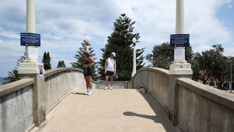 The future of the footbridge where the alleged Bondi terrorists opened fire on innocent civilians is being debated at a Waverley Council meeting. Picture: Gaye Gerard /NewsWire