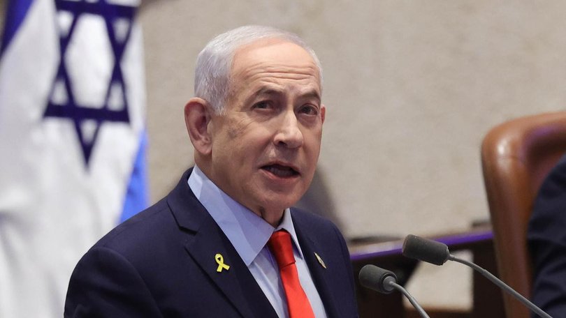 Israeli Prime Minister Benjamin Netanyahu says the move to the second phase of a truce is symbolic. (EPA PHOTO)