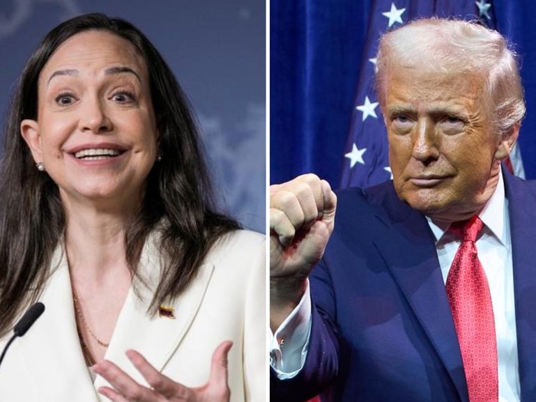 Venezuelan Opposition Leader María Corina Machado says she ‘presented’ US President Donald Trump with her Nobel Peace Prize medal.