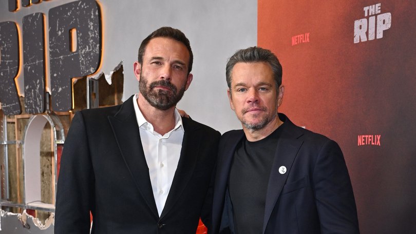 Ben Affleck and Matt Damon at The Rip premiere.