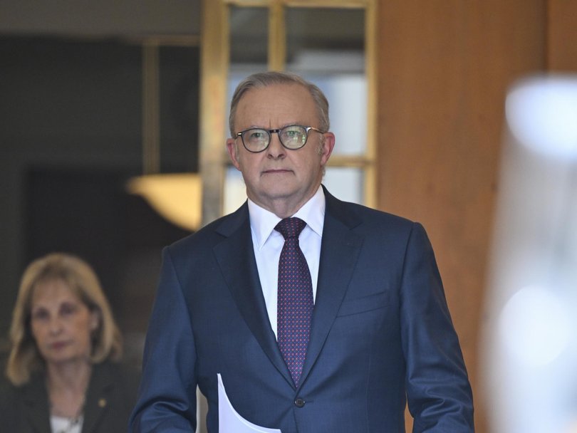 Anthony Albanese has revealed details of the National Day of Mourning. Picture: NewsWire / Martin Ollman