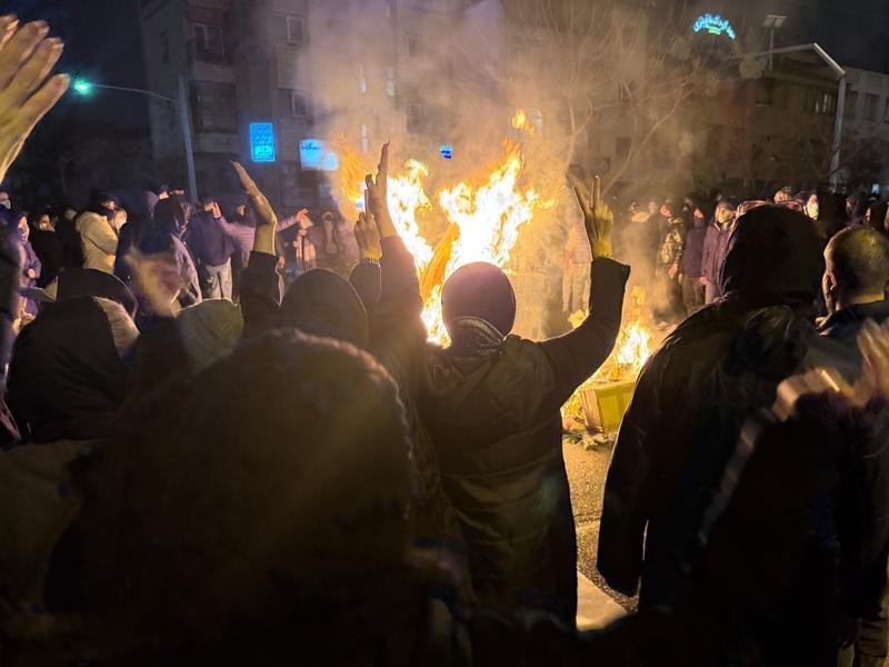 The protests in Iran have posed the biggest internal ⁠challenge to Iran's rulers for three years. (AP PHOTO)