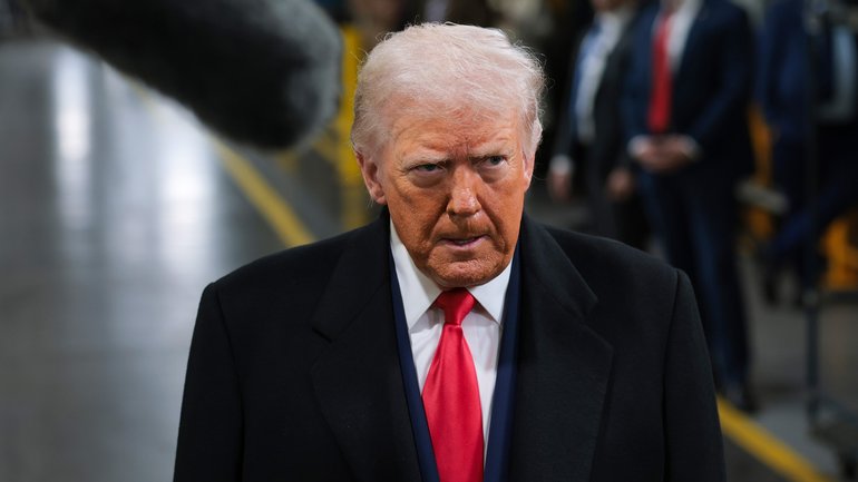 DEARBORN, MICHIGAN - JANUARY 13: U.S. President Donald Trump tours the assembly line at the Ford River Rouge Complex on January 13, 2026 in Dearborn, Michigan. Trump is visiting Michigan where he will participate in a tour of the Ford River Rouge complex and later give remarks to the Detroit Economic Club. (Photo by Anna Moneymaker/Getty Images)