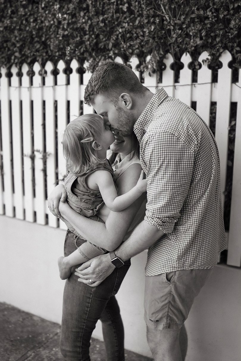 Mr Picton with his family.