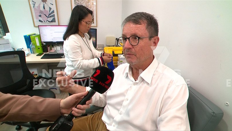 Professor Stephen Robson has become the first Australian patient taking part in a new pancreatic cancer test.