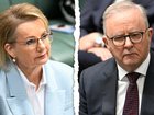 Sussan Ley and Anthony Albanese during the Victims of the Bondi antiemetic terror attack - Condolence motion at Parliament House in Canberra. 