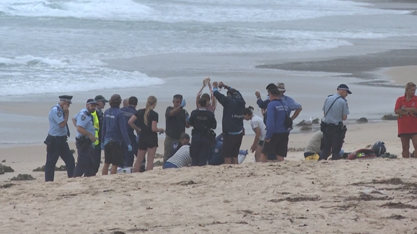The man was left in a critical condition after the shark attack. 