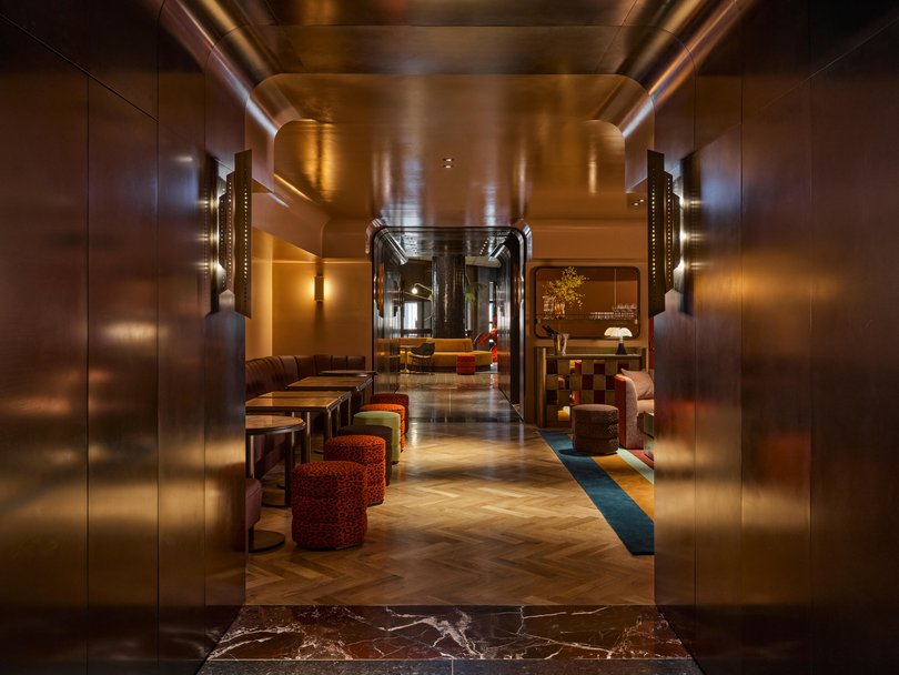 Flack Studio designed every detail at Hannah St Hotel — from custom furniture to bespoke lighting and brass finishes.