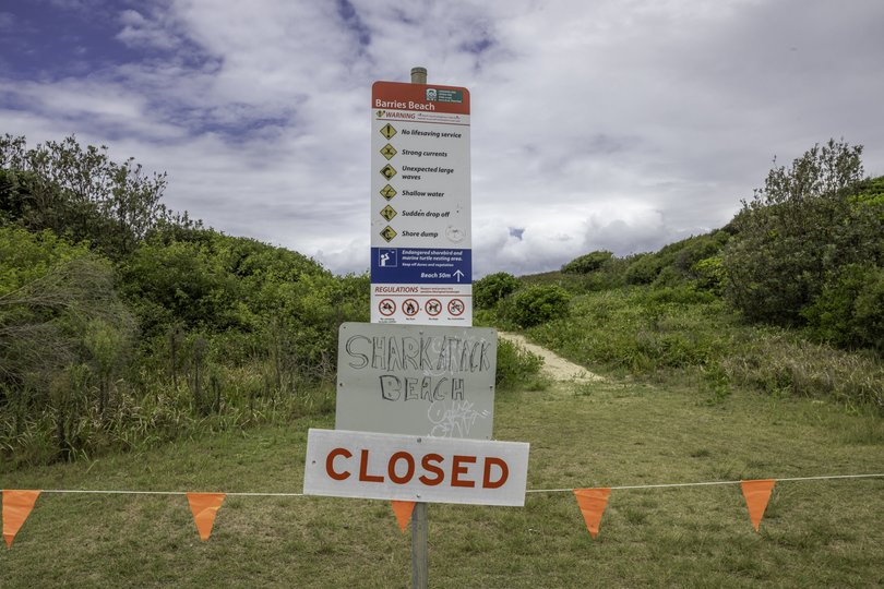 POINT PLOMER, AUSTRALIA- NewsWire Photos JANUARY 20, 2026 Barries Beach closed. Picture: NewsWire / Scott Calvin