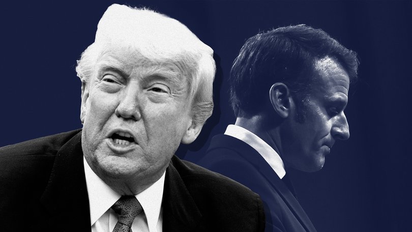 French President Emmanuel Macron has hit out at ‘bullies’ as he called for US tariffs on European countries to be abolished.