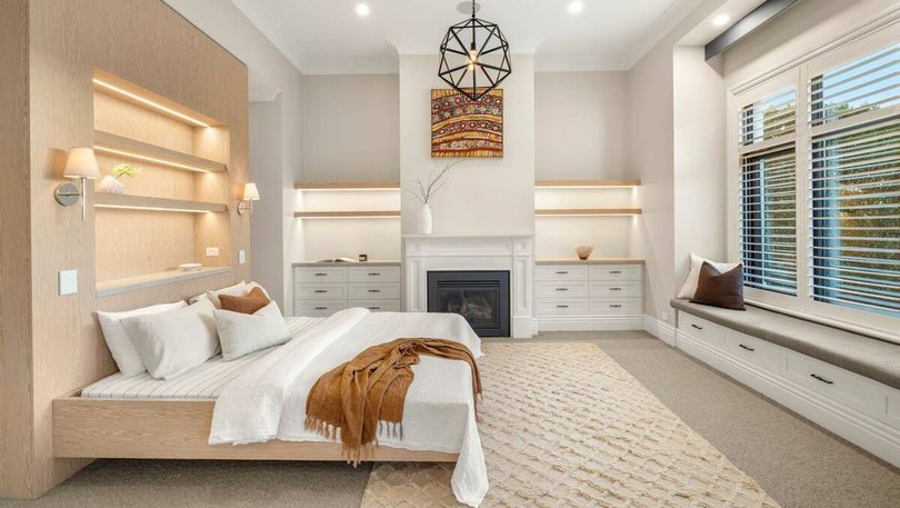 The generous master suite.