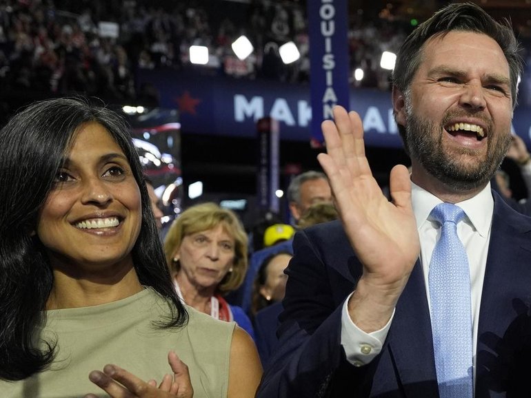 JD and Usha Vance will welcome a fourth child in July. (AP PHOTO)