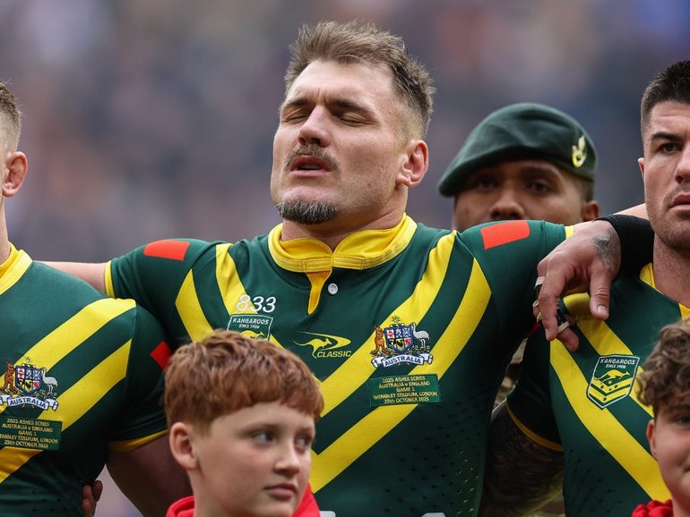 Angus Crichton helped the Kangaroos to an Ashes series win late last year.