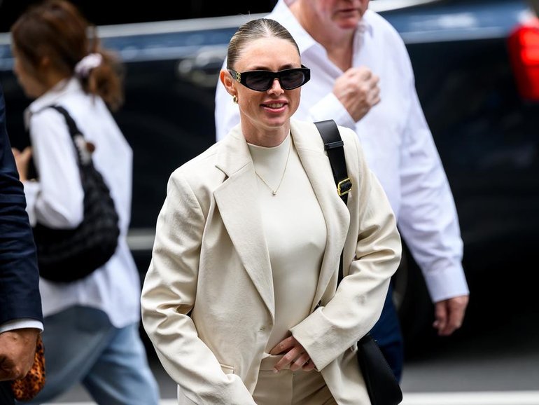 Maddie Studdon has been charged with stalking and using a carriage service to harass her ex-partner. (Bianca De Marchi/AAP PHOTOS)