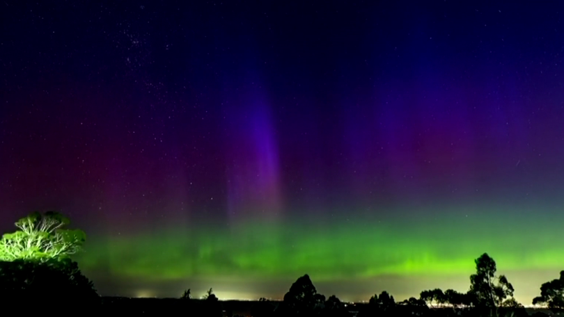Rare Aurora Australis lights up skies across Australia's east coast.