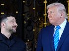 Presidents Donald Trump and Volodymyr Zelenskiy will meet to discuss the latest ceasefire plans. (AP PHOTO)
