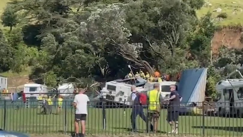 The landslide followed the highest recorded 24-hour rainfall for Mt Maunganui, a NZ tourist hotspot. (PR IMAGE PHOTO)