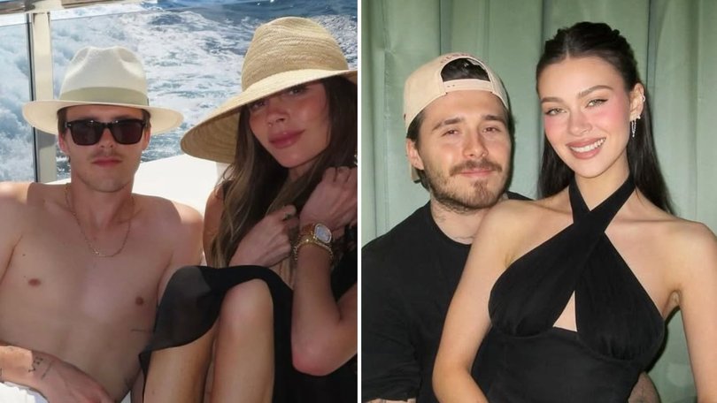 Cruz Beckham has reacted to viral memes about his mother's 'innapropriate' dancing at brother Brooklyn's wedding.