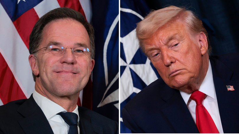 NATO boss Mark Rutte and US President Donald Trump.
