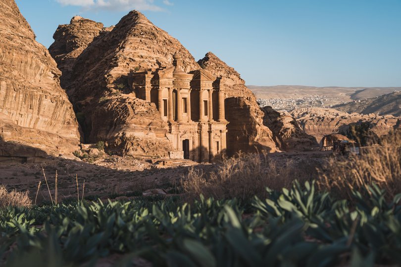 The Monastery or Ad Deir in Petra ruin and ancient city, Jordan.
