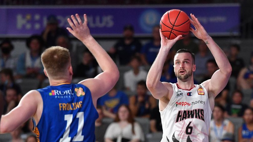 Former Hawks centre AJ Ogilvy has discussed his sexuality with a current gay NBL star. (Darren England/AAP PHOTOS)