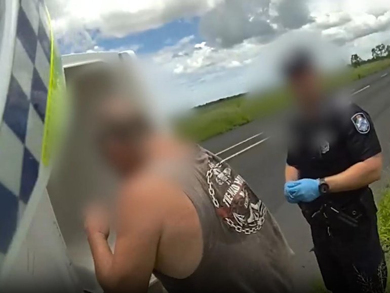 Officers made the shocking discovery after a driver allegedly exceeded the speed limit by more than 40km/h.