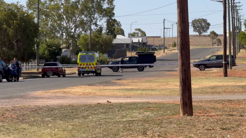 Police rushed to Lake Cargelligo following a shooting.