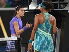 Sorana Cirstea and Naomi Osaka exchanged words after their clash. 