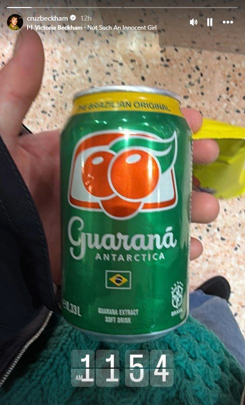 Cruz appeared to join the movement by featuring the song in an Instagram Story, pairing it with an image of a Guaraná Antarctica can, a Brazilian soft drink.