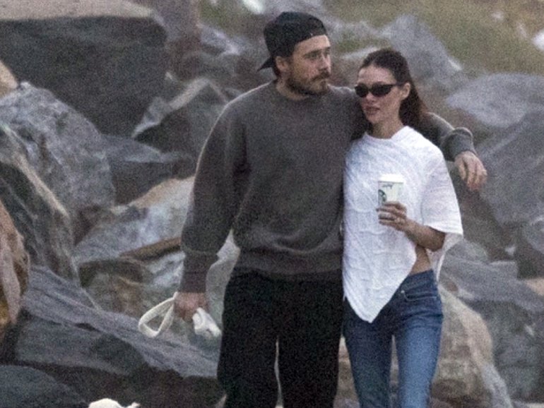  Brooklyn Beckham and Nicola Peltz Beckham pictured in Malibu, the first time the couple have been seen in public since Brooklyn unleashed at his parents on Instagram.