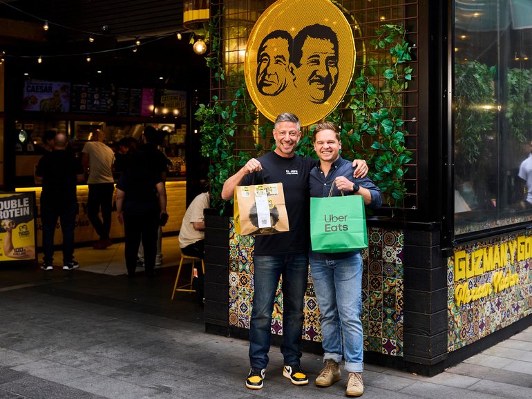 Guzman’s Steven Marks and Uber Eats’ Ed Kitchen.
