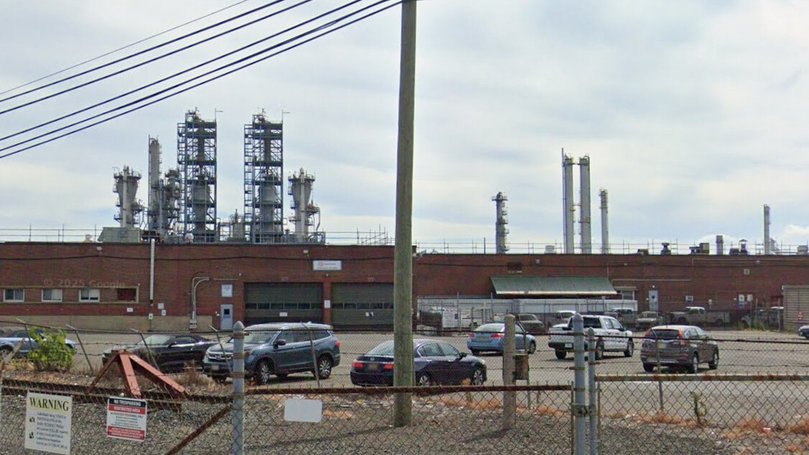 A worker has died after falling into a massive vat of mineral oil at the Bayway Chemical Plant in Linden.