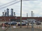 A worker has died after falling into a massive vat of mineral oil at the Bayway Chemical Plant in Linden.
